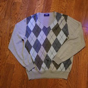 Valentino Marini Argyle sweater, men's S, NWOT